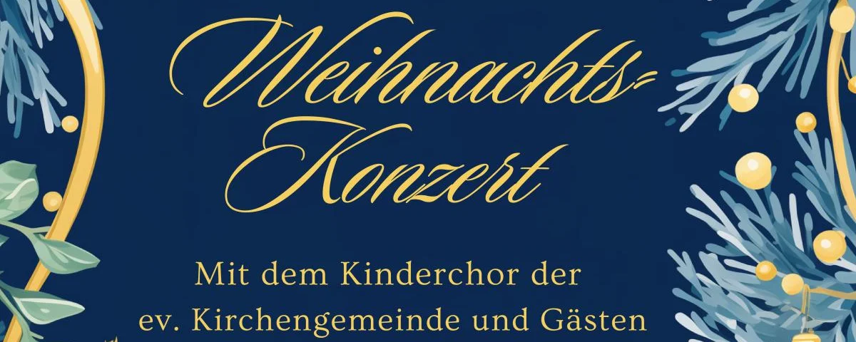 Weihnachstkonzert Kinderchor 2024 Plakat