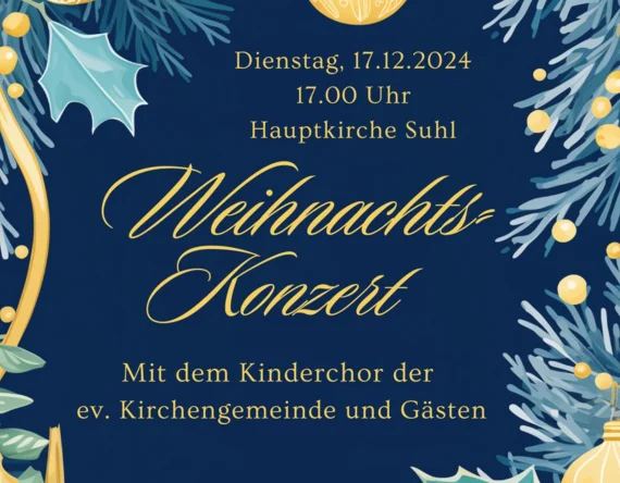 Weihnachstkonzert Kinderchor 2024 Plakat